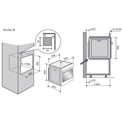 Four pyrolyse DOP8360A 73 Litres Multifonction
