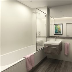 New Style 27723WHT 900 mm Blanc Brillant
