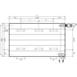 Ramo plinthe 33, RCV332000700 200x700x154 mm, 981,4 Watts