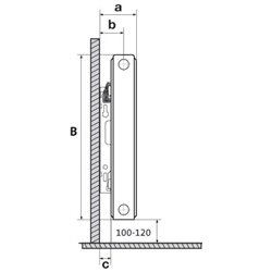 Ramo plinthe 33, RCV332000700 200x700x154 mm, 981,4 Watts