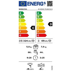 Lave-linge intégrable BIWDWG751482EUN 5 kg 1400 trs/min
