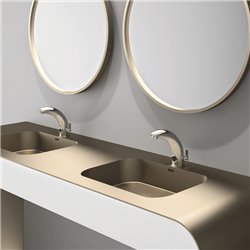 Mitigeur lavabo 494000 Tempomatic Mix 2 alim. sur secteur, manette standard