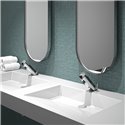 Mitigeur lavabo 490006 Tempomatic Mix 4 alim. Par piles, Avec robinets d’arrêt, manette standard