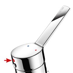 Mitigeur lavabo 2621EP Biosafe à équilibrage de pression, sans tirette ni vidage