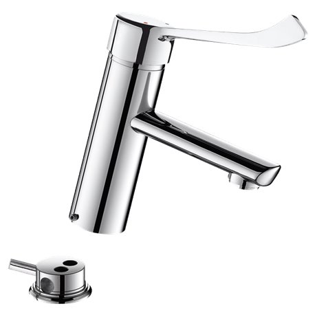 Mitigeur lavabo 2820LEP Bioclip à équilibrage de pression, à levier, tirette et vidage