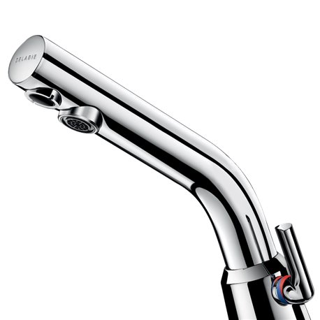 Mitigeur lavabo 378MCH Binoptic Mix alim. sur secteur, manette standard