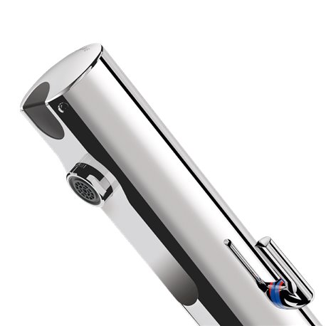 Mitigeur lavabo 490100 Tempomatic Mix 4 alim. Sur secteur - bloc encastré, Sans robinet d’arrêt, manette standard