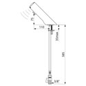 Robinet lavabo 440006 Tempomatic 4 alim. Par piles, Avec robinet d’arrêt