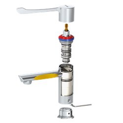 Mitigeur lavabo H9605 Securitherm Bioclip thermostatique