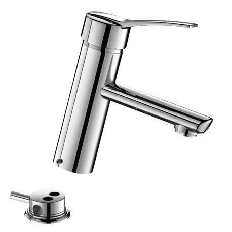 Mitigeur lavabo 2820TEP Bioclip à équilibrage de pression, manette pleine, tirette et vidage