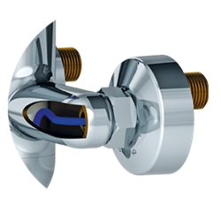 Mitigeur mécanique séquentiel mural 2640S Securitouch L. 120 mm, raccords standards
