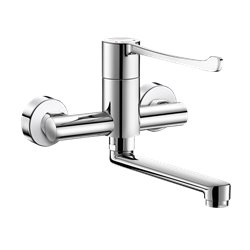 Mitigeur mécanique séquentiel mural 2436S Securitouch bec orientable, raccords standards