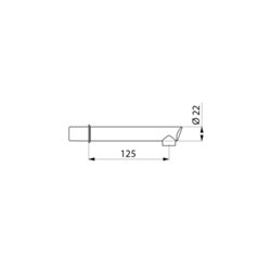 Lot de 15 becs déclipsables 20015 Bioclip L. 125 mm