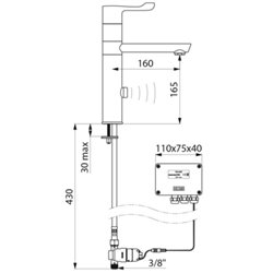 Tempomatic Mix 20464T1 alim. Par piles H. 165 mm