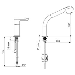 Securitherm H9613 mitigeur et colonne 