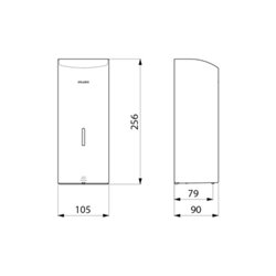 Distributeur électronique de savon 512066P poli brillant 