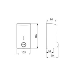 Distributeur de savon liquide 510583 poli brillant 