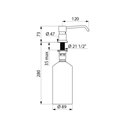 Distributeur de savon liquide 729012 1 Litre 