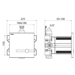 Tempomatic 464PBOX+464006 alimentation piles 6 V 