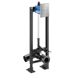 Bâti-support Tempofix 3 564065+763000 autoportante plaque inox satiné