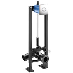 Bâti-support Tempofix 3 564065+763040 autoportante plaque métal chromé