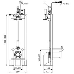 Bâti-support Tempofix 3 547105 autoportante 