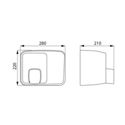 Sèche-mains 6613D 2000 Watts inox poli brillant