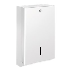 Distributeur mural d'essuie-mains 6602 inox époxy blanc 