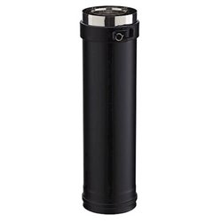 Elément droit PGI ED45080PGI/9030 Hauteur 450 mm Ø 80 mm Noir