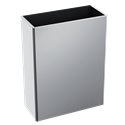 Corbeille murale 510463S inox poli satiné