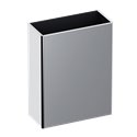 Corbeille murale 510461S inox poli satiné