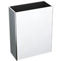 Corbeille murale 510463P inox poli brillant