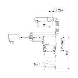 Distributeur électronique de savon 512051P 1 Litre 