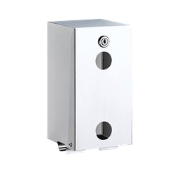 Distributeur de papier WC 2 rouleaux 1660 inox poli brillant 