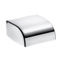 Porte-papier WC à rouleau avec couvercle monobloc 566 inox poli brillant 