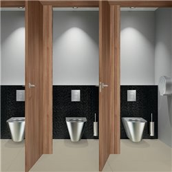 Distributeur de papier WC grand modèle 2912 inox poli satiné 