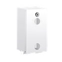 Distributeur de papier WC 2 rouleaux 1661 inox époxy blanc 