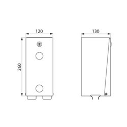 Distributeur de papier WC 2 rouleaux 1661 inox époxy blanc 