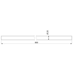 Tube de raccordement 2398 800 mm 