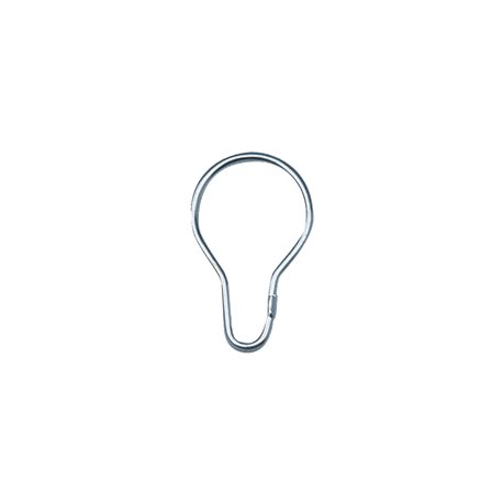 Mousqueton pour rideau de douche 390 laiton chromé 