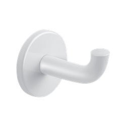 Patère virgule 4047EW epoxy blanc long