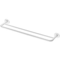 Porte-serviettes 510790W 2 barres epoxy blanc