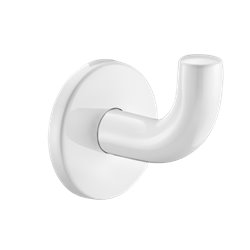Patère virgule 4043EW epoxy blanc court