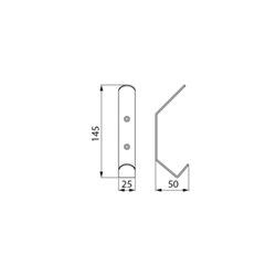 Porte-vêtement 101P inox 304 