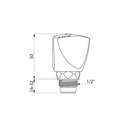 Tête universelle à clapet G370015 15/21 (1/2'') 