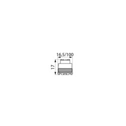 Sortie Biosafe 923016.2P M16,5/100 