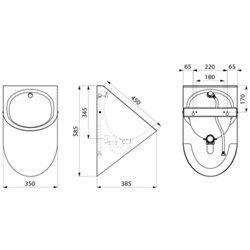 Delta 134772 alimentation encastrée double finition
