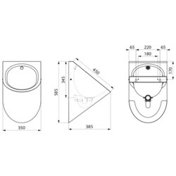 Delta 134170 alimentation apparente évacuation encastrée