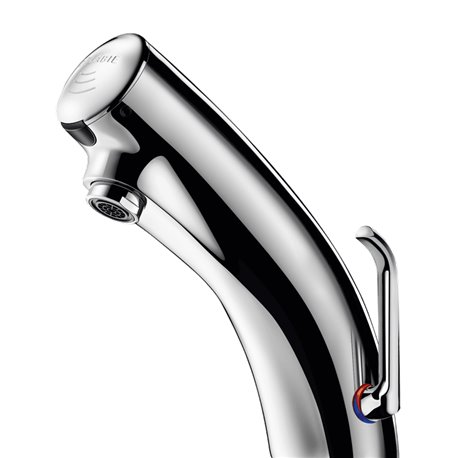 Mitigeur électronique 492006LH Tempomatic 3 avec robinets d'arrêt, manette longue
