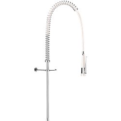 Combiné de prélavage 435020 douchette antitartre à picots avec colonne longue sans bec